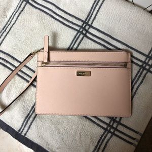 Pale pink Kate Spade wristlet